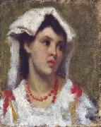 Leonardo Bazzaro Young Woman from Ciociara oil painting